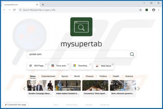 Mysupertab.com Weiterleitung