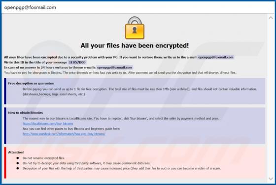 PGP Ransomware