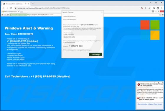 Windows Alert & Warning POP-UP Betrug